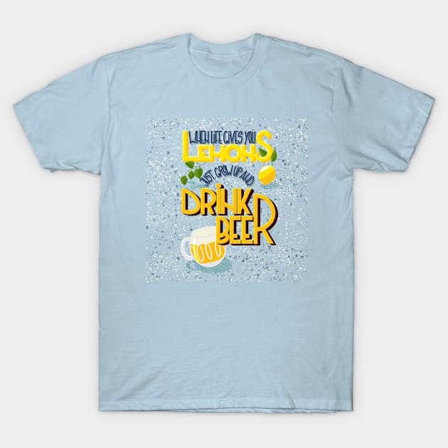 Hops and lemons T-Shirt by Rodhia